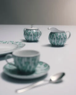 Prada TÉ Y CAFÉ^Set De Jarrita Y Azucarero De Porcelana - Vienna Green