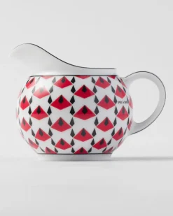 Prada TÉ Y CAFÉ^Set De Jarrita Y Azucarero De Porcelana - Vienna Red