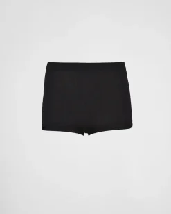 Mujer Prada PANTALONES LARGOS Y CORTOS^Shorts De Seda