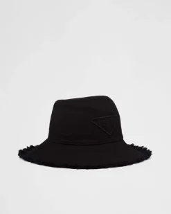 Mujer Prada SOMBREROS Y GUANTES^Sombrero De Dril
