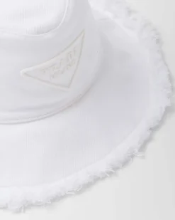 Mujer Prada SOMBREROS Y GUANTES^Sombrero De Dril