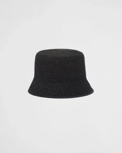 Mujer Prada SOMBREROS Y GUANTES^Sombrero De Pescador De Croché
