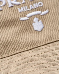 Mujer Prada SOMBREROS Y GUANTES^Sombrero De Pescador De Dril