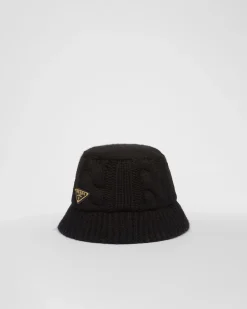 Mujer Prada SOMBREROS Y GUANTES^Sombrero De Pescador De Lana