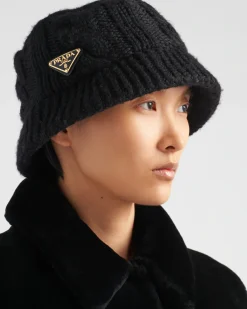 Mujer Prada SOMBREROS Y GUANTES^Sombrero De Pescador De Lana
