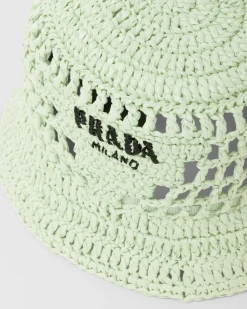 Mujer Prada SOMBREROS Y GUANTES^Sombrero De Pescador En Tela Tejida