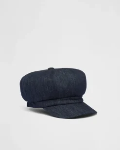 Mujer Prada SOMBREROS Y GUANTES^Sombrero De Tejido Vaquero
