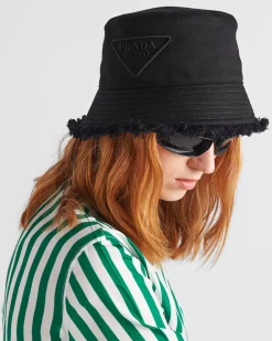 Mujer Prada SOMBREROS Y GUANTES^Sombrero Tipo Pescador De Dril