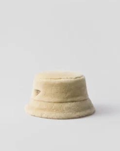 Mujer Prada SOMBREROS Y GUANTES^Sombrero Tipo Pescador De Piel Vuelta