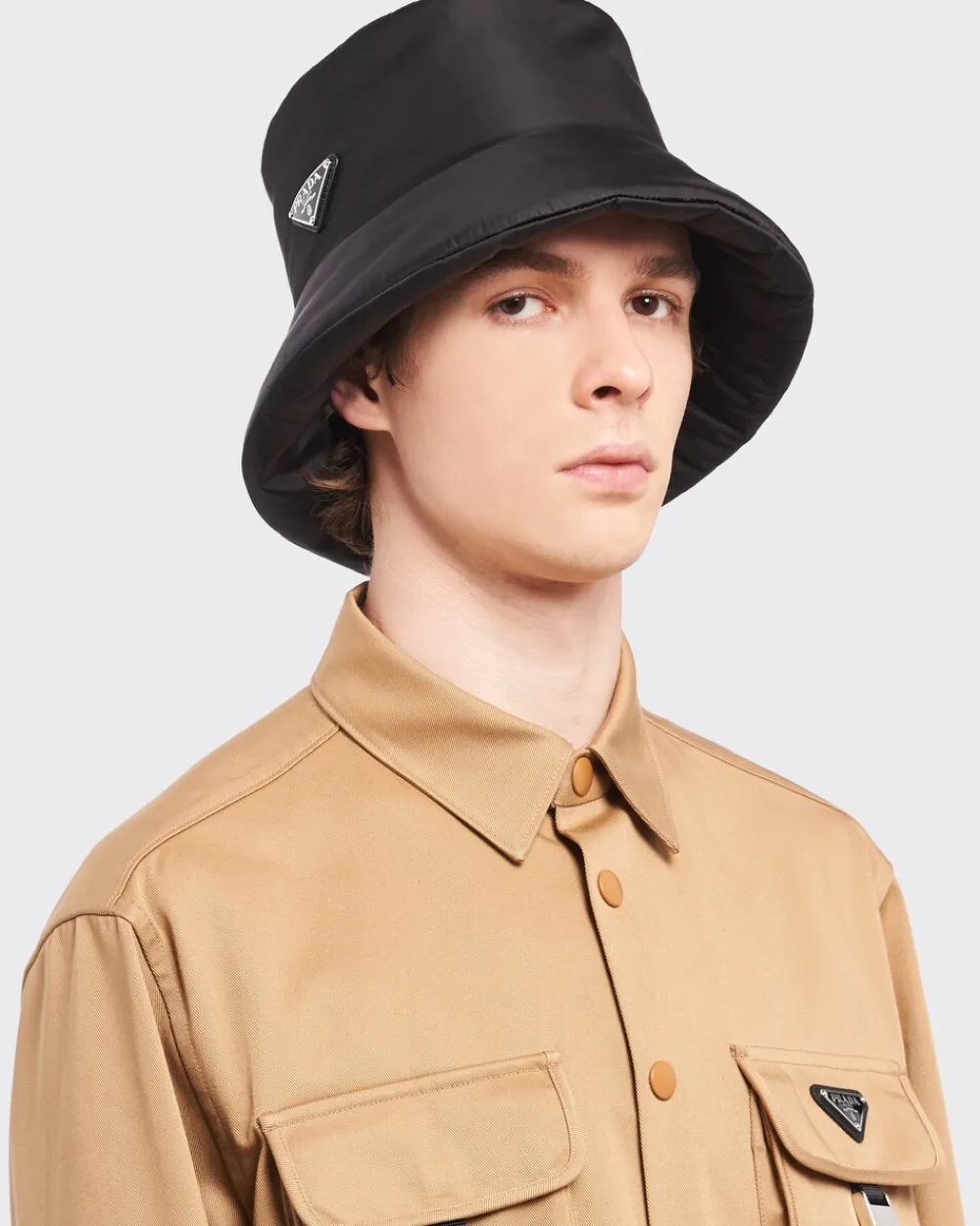Hombre Prada COLECCIÓN MASCULINA|SOMBREROS Y GUANTES^Sombrero Tipo Pescador De Re-nylon