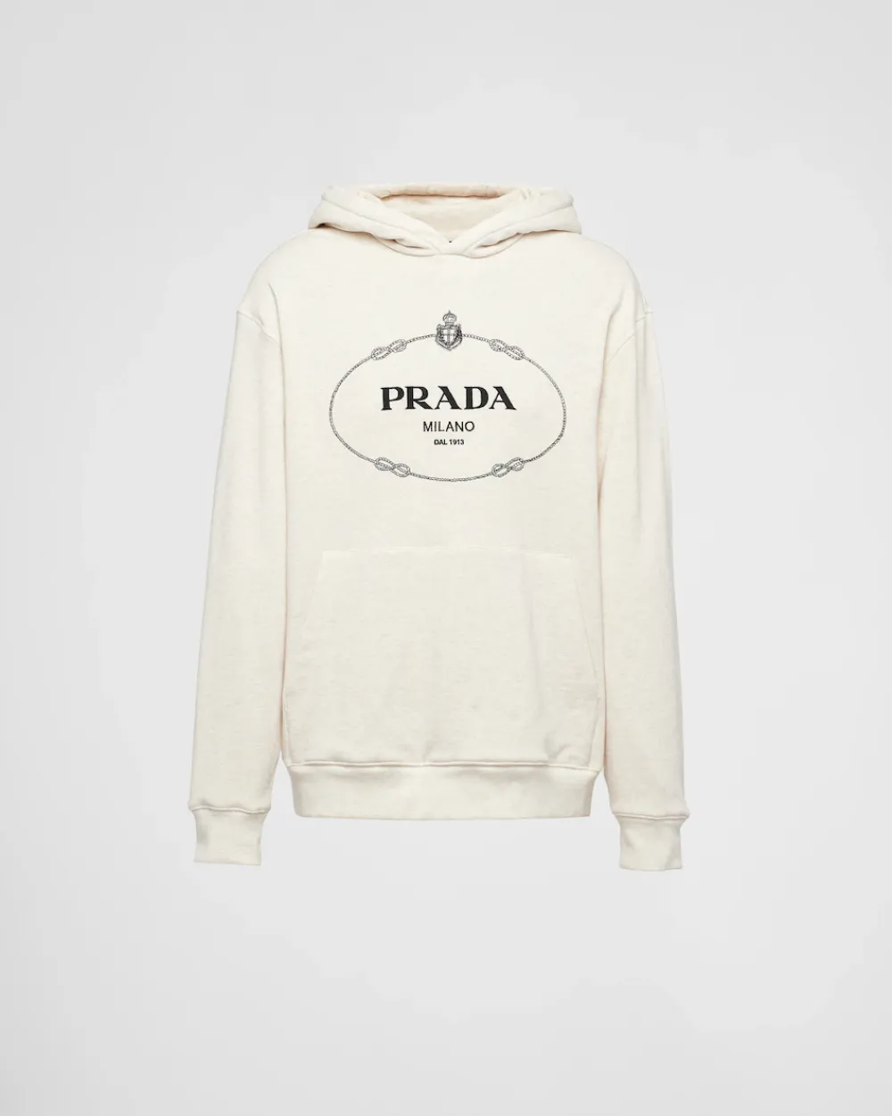 Hombre Prada ROPA DEPORTIVA Y SUDADERAS^Sudadera Con Capucha De Felpa De Algodón