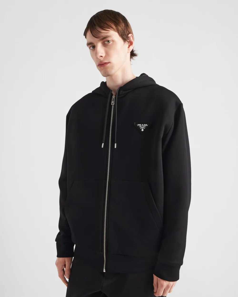 Hombre Prada ROPA DEPORTIVA Y SUDADERAS^Sudadera Con Capucha De Felpa De Algodón