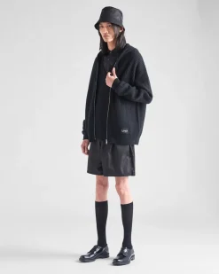 Hombre Prada TEJIDOS DE PUNTO^Sudadera Con Capucha De Lana Y Cachemir