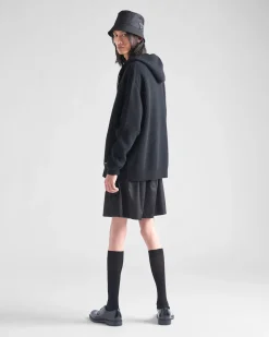 Hombre Prada TEJIDOS DE PUNTO^Sudadera Con Capucha De Lana Y Cachemir