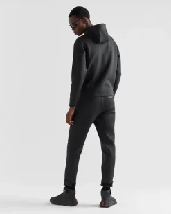 Hombre Prada ROPA^Sudadera Con Capucha De Tejido Técnico