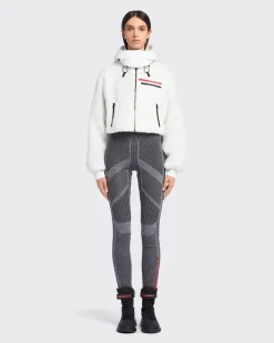 Mujer Prada ROPA^Sudadera Corta Forro Polar Y Tejido Técnico