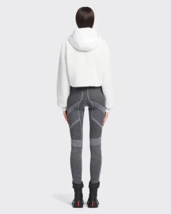 Mujer Prada ROPA^Sudadera Corta Forro Polar Y Tejido Técnico