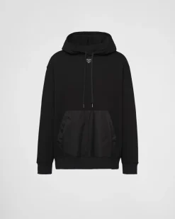 Hombre Prada ROPA DEPORTIVA Y SUDADERAS^Sudadera De Felpa De Algodón Con Capucha