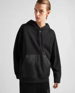 Hombre Prada ROPA DEPORTIVA Y SUDADERAS^Sudadera De Felpa De Algodón Con Capucha