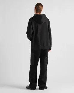 Hombre Prada ROPA DEPORTIVA Y SUDADERAS^Sudadera De Felpa De Algodón Con Capucha