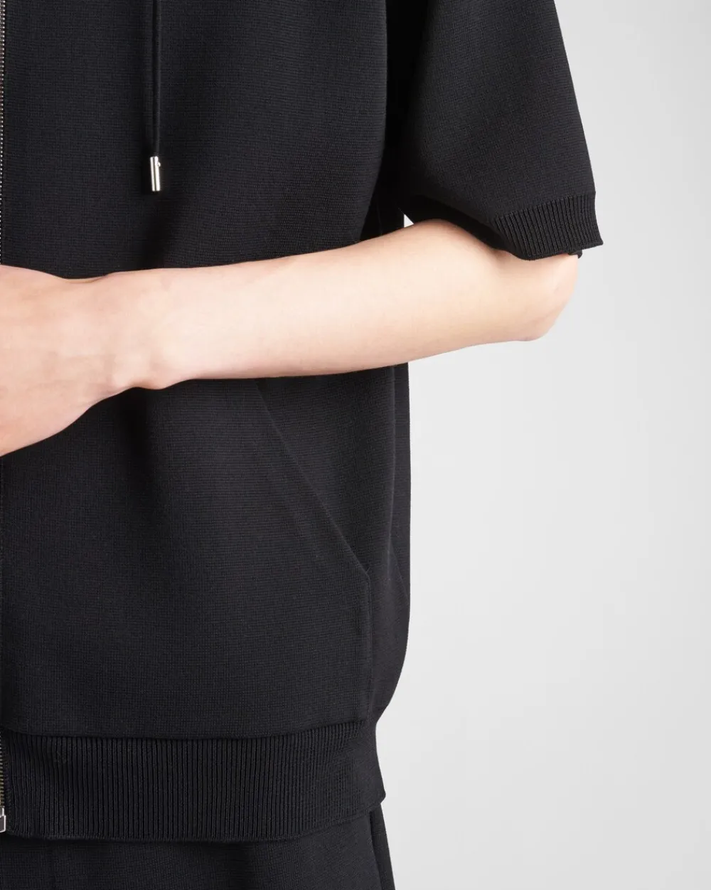 Hombre Prada TEJIDOS DE PUNTO^Sudadera De Punto De Algodón Y Viscosa Con Capucha