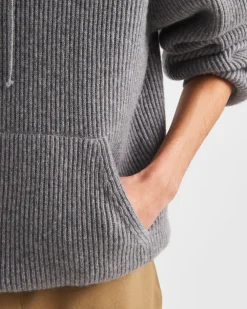Hombre Prada TEJIDOS DE PUNTO^Sudadera De Punto De Cachemir Con Capucha
