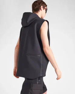 Hombre Prada ROPA^Sudadera De Punto Técnico Reciclado Con Cinta
