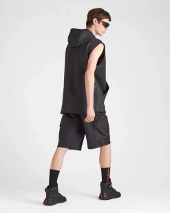Hombre Prada ROPA^Sudadera De Punto Técnico Reciclado Con Cinta