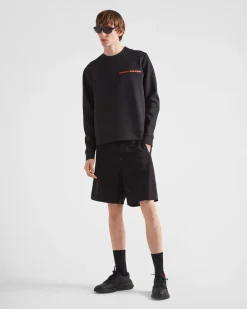 Hombre Prada ROPA^Sudadera De Tejido Técnico Reciclado