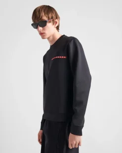 Hombre Prada ROPA^Sudadera De Tejido Técnico Reciclado