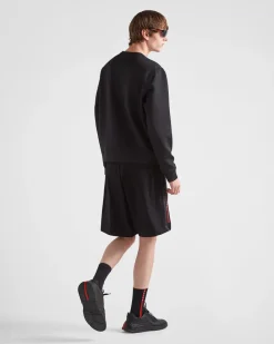 Hombre Prada ROPA^Sudadera De Tejido Técnico Reciclado