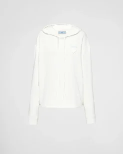 Mujer Prada CAMISETAS Y SUDADERAS^Sudadera Extragrande Con Capucha
