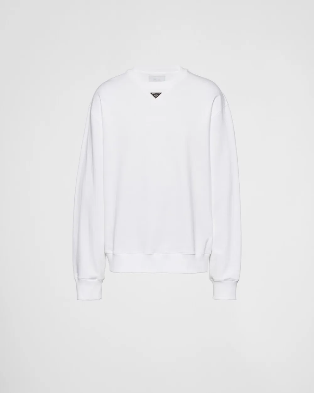 Hombre Prada ROPA DEPORTIVA Y SUDADERAS^Sudadera Extragrande De Algodón Con Logo Triangular