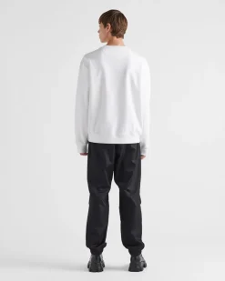 Hombre Prada ROPA DEPORTIVA Y SUDADERAS^Sudadera Extragrande De Algodón Con Logo Triangular