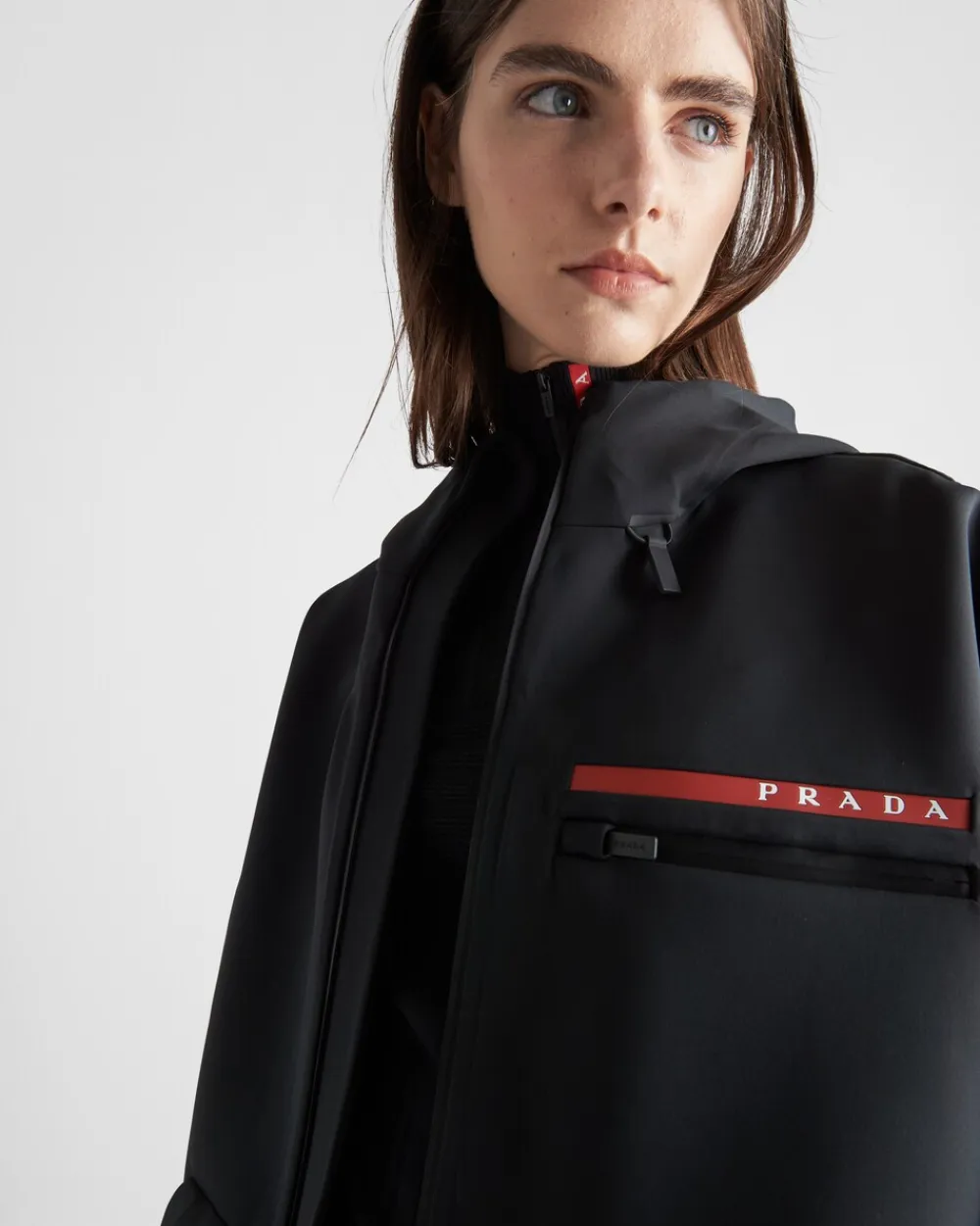 Mujer Prada ROPA^Sudadera Extragrande Tejido Técnico Reciclado