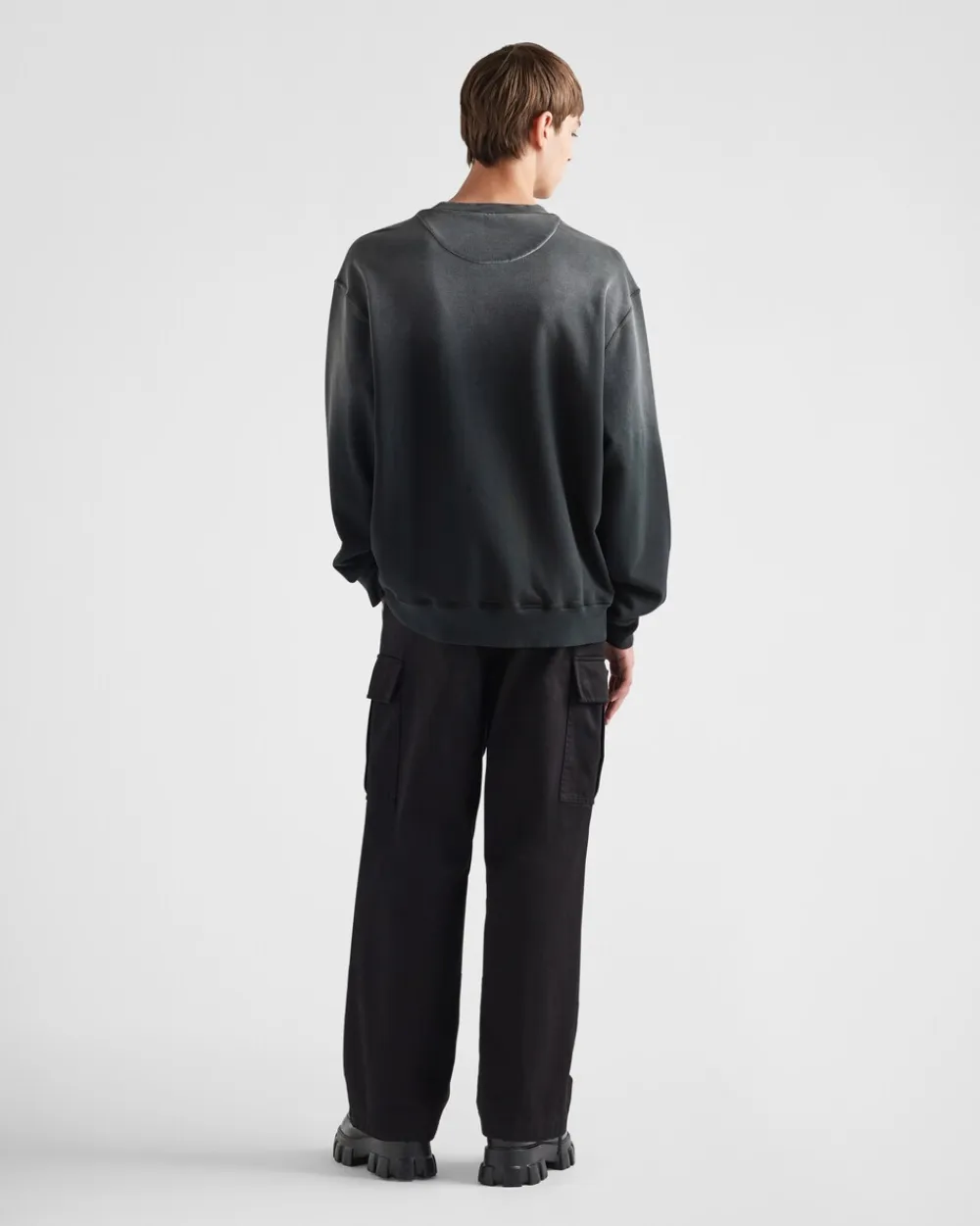 Hombre Prada ROPA DEPORTIVA Y SUDADERAS^Sudadera Holgada De Algodón Teñido En Prenda