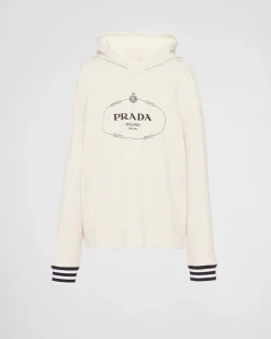 Mujer Prada CAMISETAS Y SUDADERAS^Sudadera Holgada De Felpa De Algodón