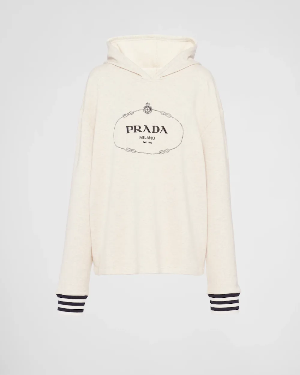 Mujer Prada CAMISETAS Y SUDADERAS^Sudadera Holgada De Felpa De Algodón