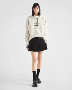 Mujer Prada CAMISETAS Y SUDADERAS^Sudadera Holgada De Felpa De Algodón