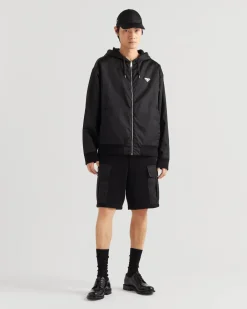 Hombre Prada ROPA DEPORTIVA Y SUDADERAS^Sudadera Reversible Con Capucha En Felpa De Algodón Y Re-nylon