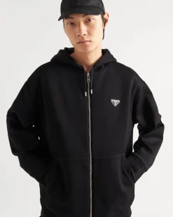 Hombre Prada ROPA DEPORTIVA Y SUDADERAS^Sudadera Reversible Con Capucha En Felpa De Algodón Y Re-nylon