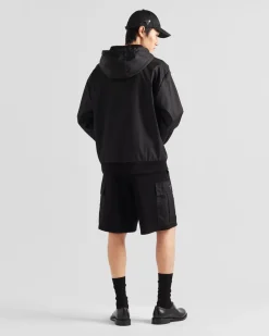 Hombre Prada ROPA DEPORTIVA Y SUDADERAS^Sudadera Reversible Con Capucha En Felpa De Algodón Y Re-nylon