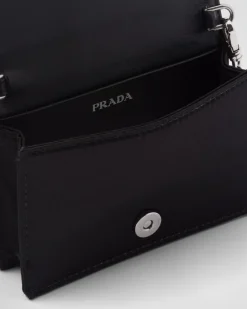 Mujer Prada CARTERAS Y TARJETEROS^Tarjetero Con Bandolera Y Cristales