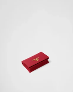 Mujer Prada CARTERAS Y TARJETEROS^Tarjetero De Piel