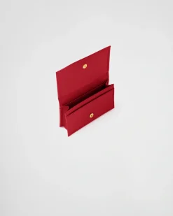 Mujer Prada CARTERAS Y TARJETEROS^Tarjetero De Piel
