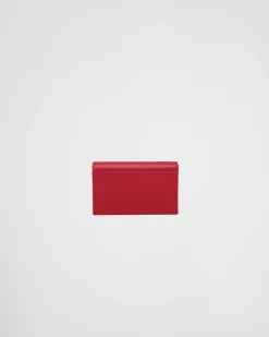 Mujer Prada CARTERAS Y TARJETEROS^Tarjetero De Piel