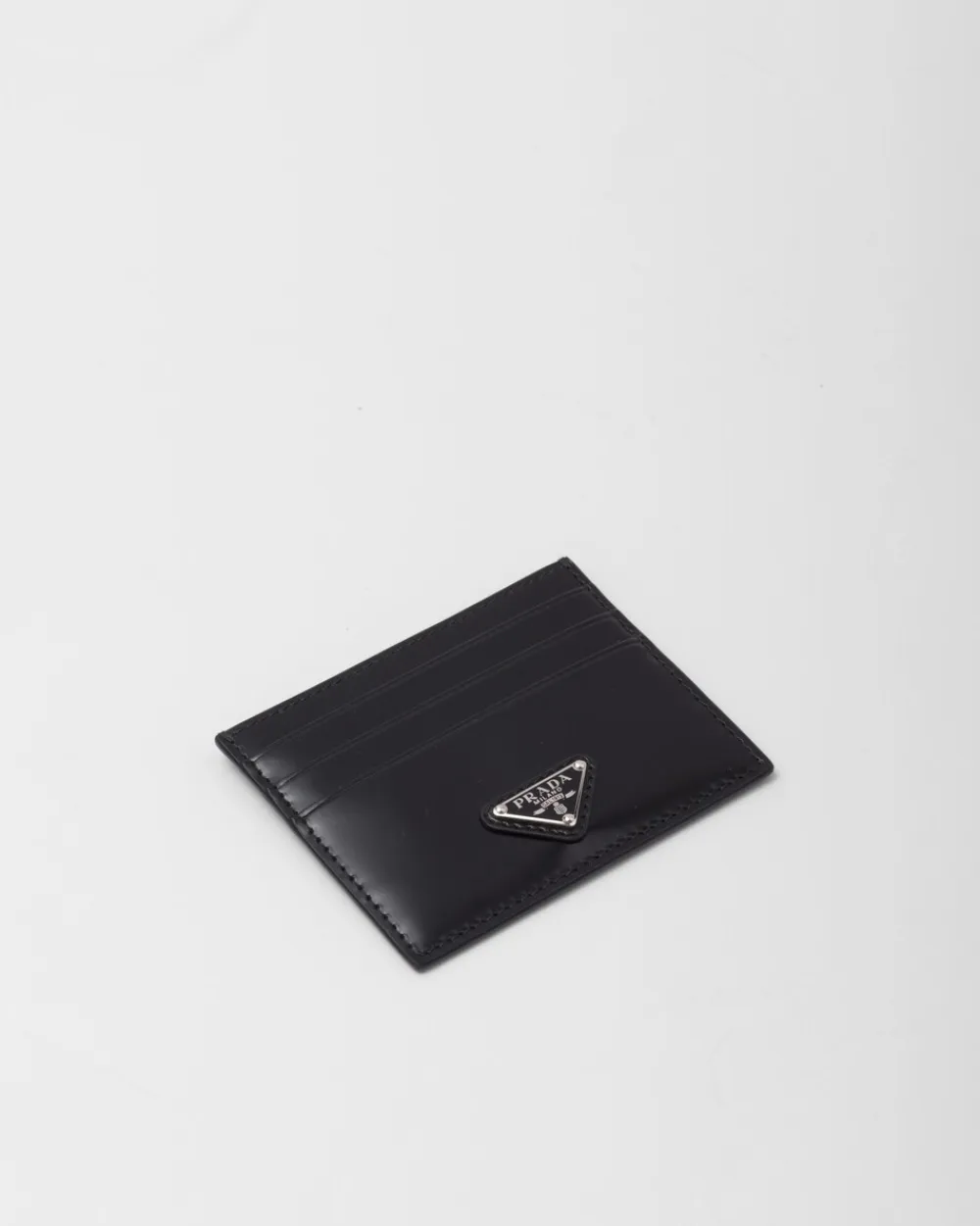Mujer Prada CARTERAS Y TARJETEROS^Tarjetero De Piel Cepillada