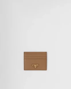 Mujer Prada CARTERAS Y TARJETEROS^Tarjetero De Piel Saffiano