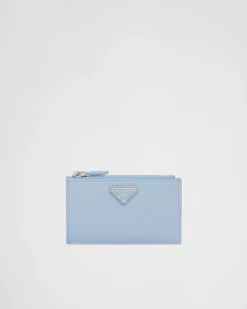 Mujer Prada CARTERAS Y TARJETEROS^Tarjetero De Piel Saffiano