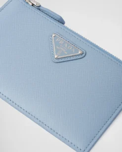 Mujer Prada CARTERAS Y TARJETEROS^Tarjetero De Piel Saffiano